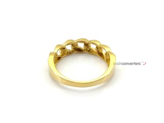 sortija oro 18k con piedra con circonita