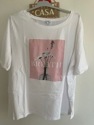 T-shirt OVS Donna Bianca Tg 52 Nuova