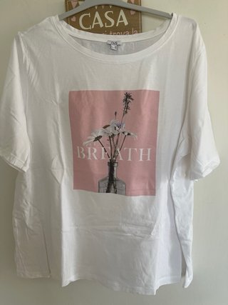 T-shirt OVS Donna Bianca Tg 52 Nuova