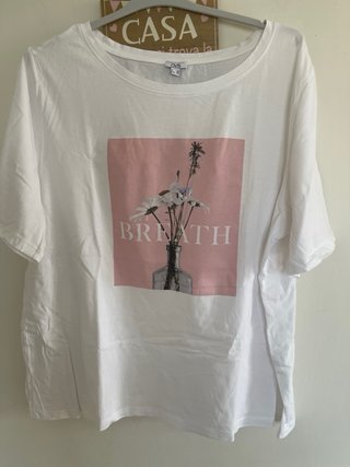 T-shirt OVS Donna Bianca Tg 52 Nuova