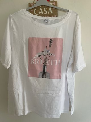 T-shirt OVS Donna Bianca Tg 52 Nuova