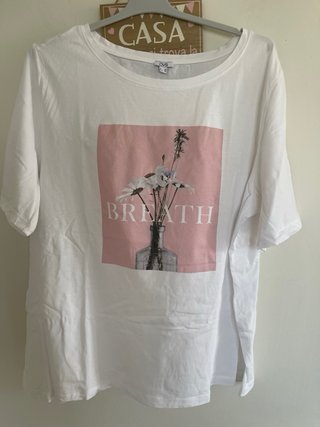 T-shirt OVS Donna Bianca Tg 52 Nuova
