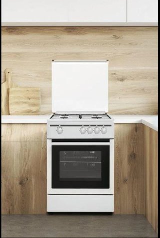 Cocina de gas blanca