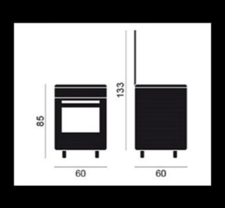 Cocina de gas blanca