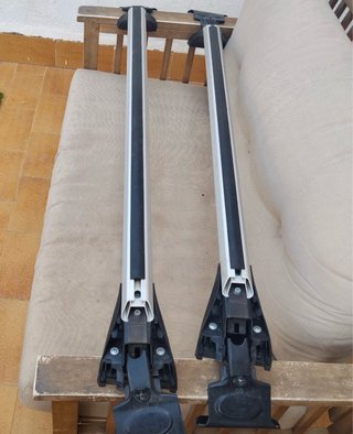 Cofre portaequipajes coche gris 421l y barras