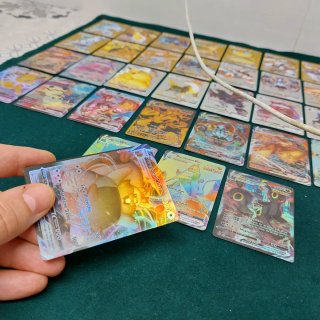 36 Cartas Vmax Pokémon Doradas Plateadas Holográfi