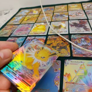 36 Cartas Vmax Pokémon Doradas Plateadas Holográfi