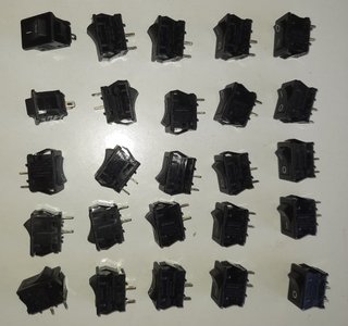 Lote 25 Interruptores ON/OFF Electrónica