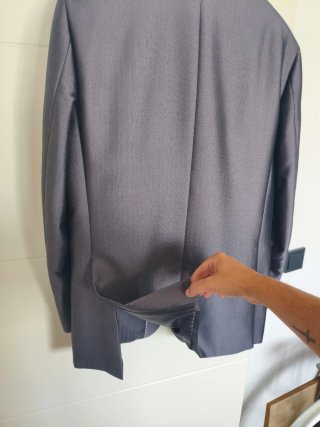 Traje de chaqueta gris