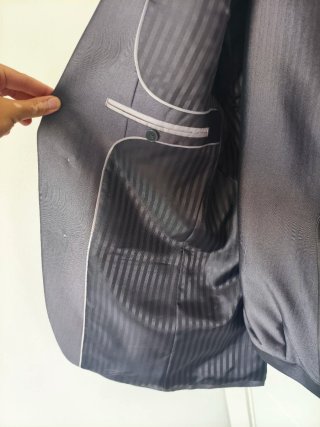 Traje de chaqueta gris