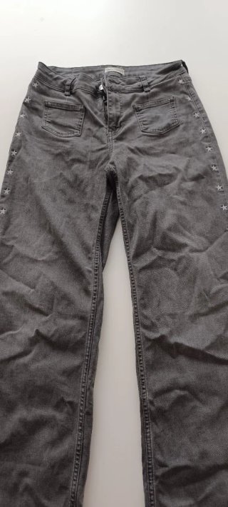 Pantalón vaquero gris mujer Brownie