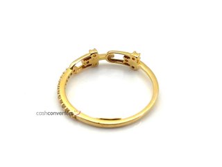 sortija oro 18k con piedra con circonita