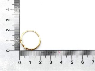 sortija oro 18k con piedra con circonita