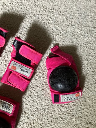Protecciones Patinaje Oxelo Rosa Niñas 2XS