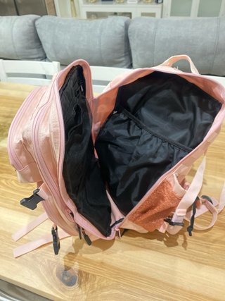 Mochila ELTRAINX CrossFit táctica rosa con parches