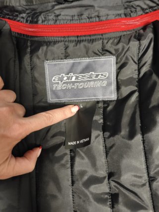 Cazadora Moto Mujer Alpinestars Tech-Touring Negra