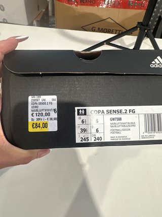Scarpe da calcio Adidas 39 blu/arancio