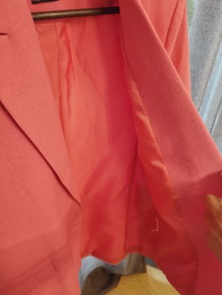 Chaqueta de vestir rosa talla S