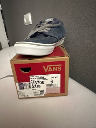 Zapatillas Vans Azul Marino y Gris