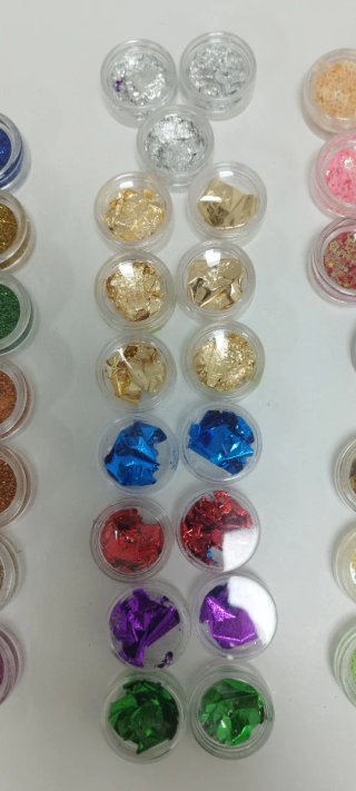 Kit decoración uñas glitter