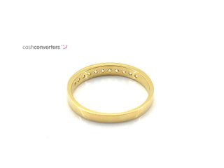 anillo oro 18k con piedra con circonita
