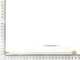 cadena oro 18k con circonita 22cm