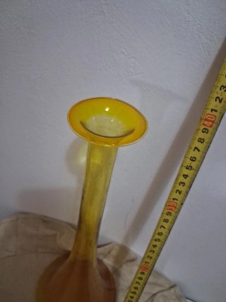 Vaso portafiori vintage giallo
