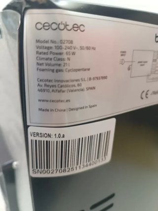 Vinoteca Cecotec 8 botellas