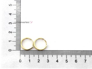argollas oro 18k con piedra con circonita