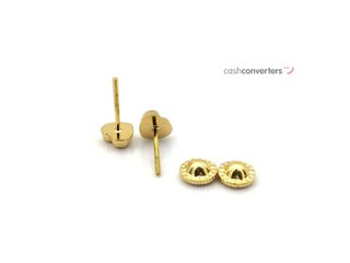 pendientes oro 18k con piedra con nacar