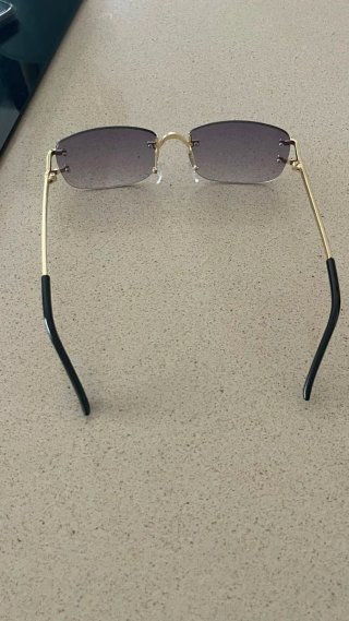 Gafas Cartier Doradas y negras