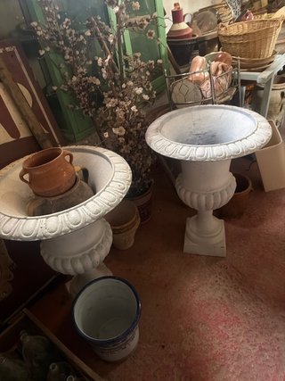 Copas francesas de hierro antiguo
