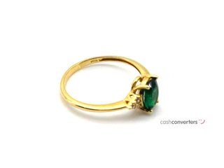 sortija oro 18k con circonita