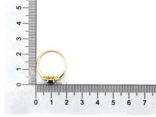 sortija oro 18k con circonita
