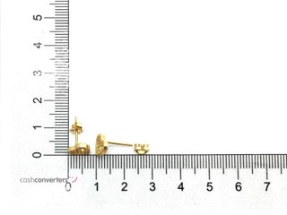 pendientes oro 18k con piedra con circonita
