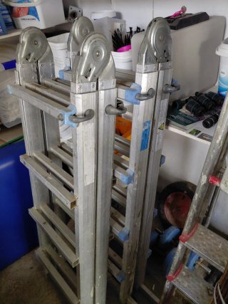 2 Escaleras Extensibles Aluminio