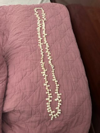 Collar largo perlas barrocas
