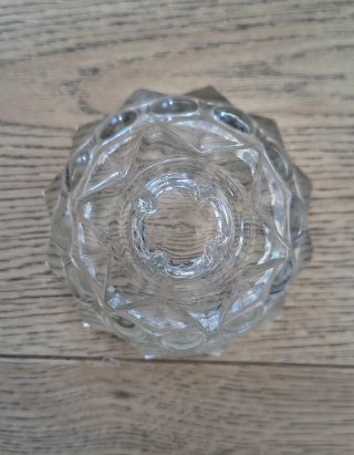 Elegante portacandele in cristallo