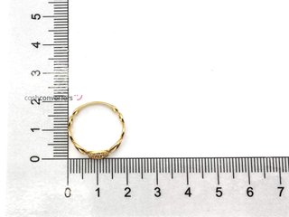 anillo oro 18k con circonita