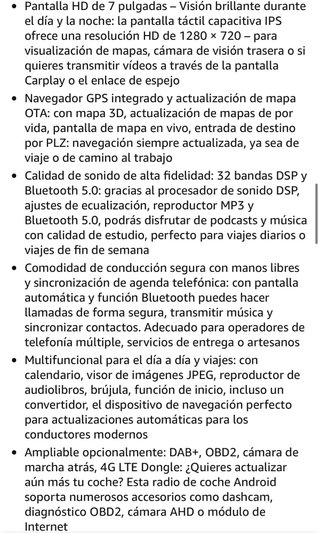Pantalla CarPlay, para Volkswagen, Seat y Škoda