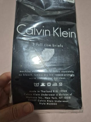 Pack 3 Calzoncillos Slip Calvin Klein XL nuevos