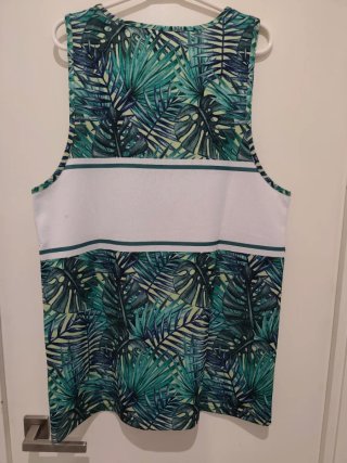 Camiseta Tirantes HAWAI con Hojas Tropicales Talla