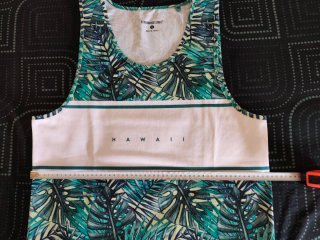 Camiseta Tirantes HAWAI con Hojas Tropicales Talla