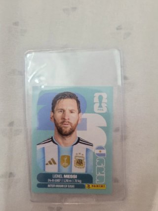 Lionel Messi Carta Panini Mundial 2026