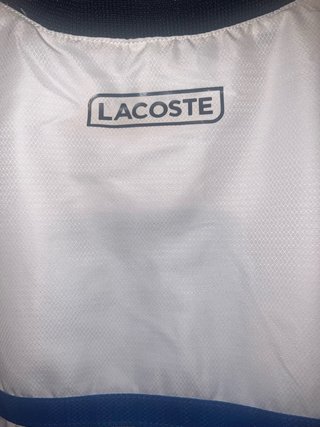 Sudadera Lacoste Sport azul y blanca