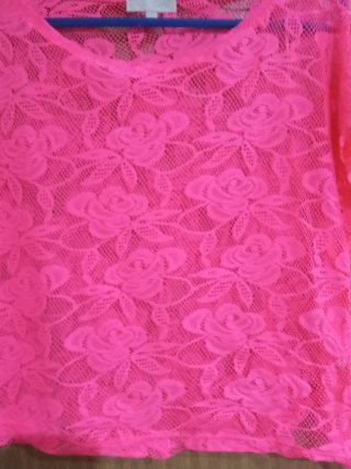 Blusa rosa encaje S/M