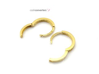 argollas oro 18k con piedra con circonita