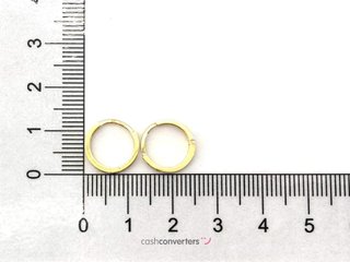 argollas oro 18k con piedra con circonita