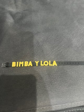 Pulsera BIMBA Y LOLA Negra y Dorada