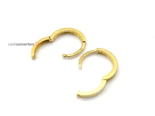 argollas oro 18k con piedra con circonita